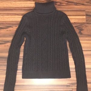 Donated - Brown Turtle Neck Sweater, Size S